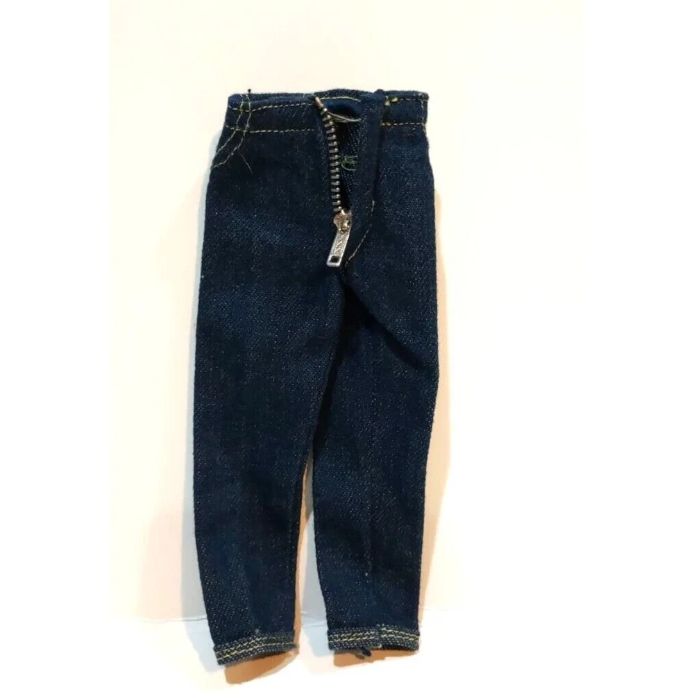 Barbie - Barbie Doll Blue Jeans TAGGED Zipper Works Fine 1962